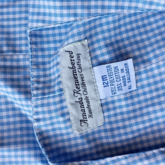 Amanda Remembered Smocked Humpty Dumpty Overall Suit - Picture 4 of 5